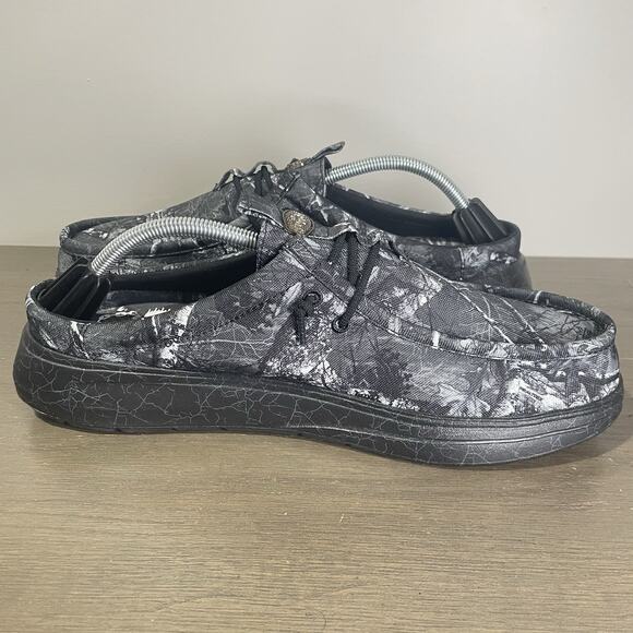 Jelly Roll Hey Dude Mens Size 12 Slides NEW Realtree Edge Wally Black Camo Shoes main image 4